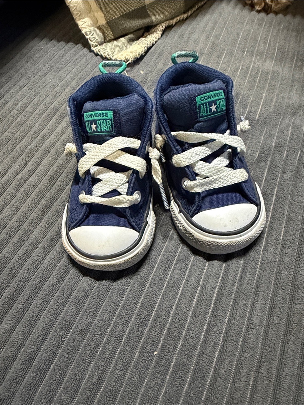 Converse Kids Navy Canvas All Star Sneakers